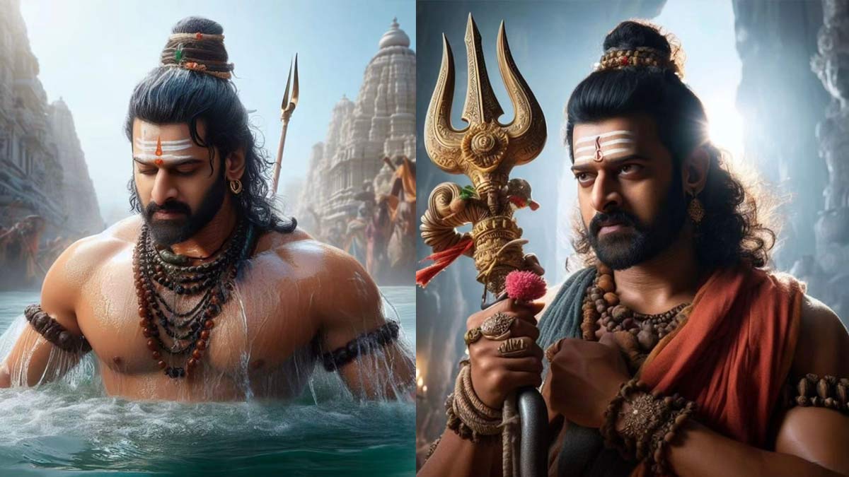 Prabhas as Lord Shiva AI images