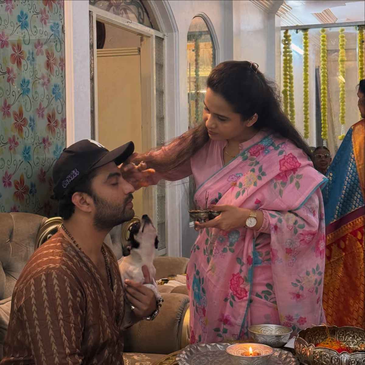 Actor Vishwaksen Celebrates Rakhi